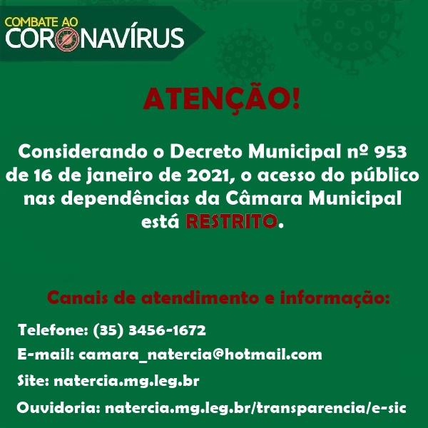 Atendimento Câmara Municipal