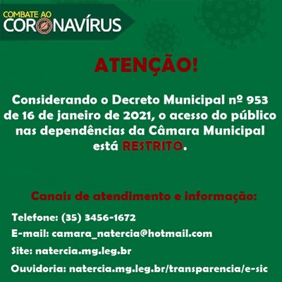 Atendimento Câmara Municipal